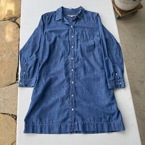 Chambray Shirt Dress XL TG/XG